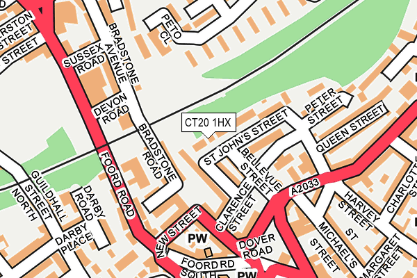 CT20 1HX map - OS OpenMap – Local (Ordnance Survey) CT20 1HX map - OS OpenMap – Local (Ordnance Survey)