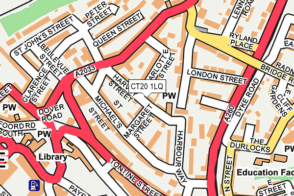 CT20 1LQ map - OS OpenMap – Local (Ordnance Survey) CT20 1LQ map - OS OpenMap – Local (Ordnance Survey)