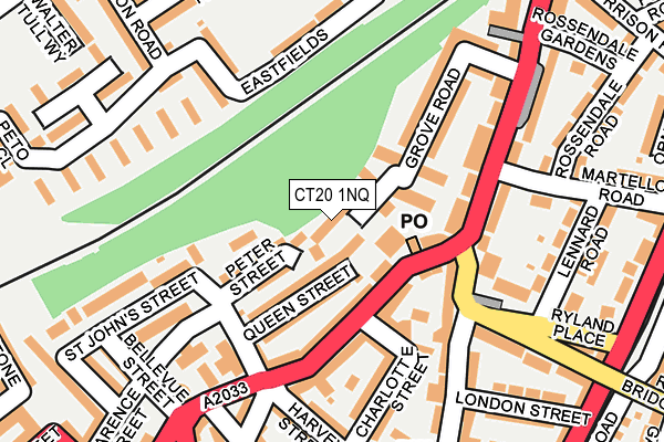 CT20 1NQ map - OS OpenMap – Local (Ordnance Survey) CT20 1NQ map - OS OpenMap – Local (Ordnance Survey)