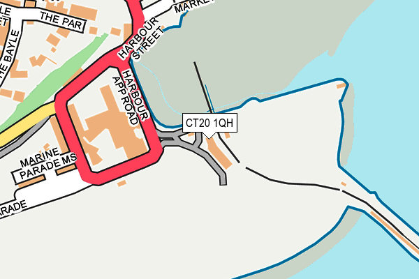 CT20 1QH map - OS OpenMap – Local (Ordnance Survey) CT20 1QH map - OS OpenMap – Local (Ordnance Survey)