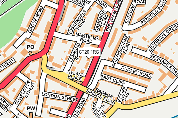CT20 1RG map - OS OpenMap – Local (Ordnance Survey) CT20 1RG map - OS OpenMap – Local (Ordnance Survey)