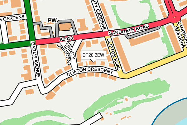 CT20 2EW map - OS OpenMap – Local (Ordnance Survey) CT20 2EW map - OS OpenMap – Local (Ordnance Survey)