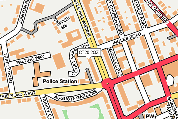 CT20 2QZ map - OS OpenMap – Local (Ordnance Survey) CT20 2QZ map - OS OpenMap – Local (Ordnance Survey)