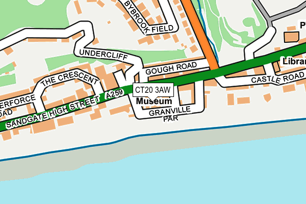 CT20 3AW map - OS OpenMap – Local (Ordnance Survey) CT20 3AW map - OS OpenMap – Local (Ordnance Survey)