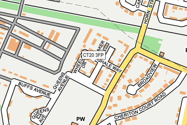 CT20 3FP map - OS OpenMap – Local (Ordnance Survey) CT20 3FP map - OS OpenMap – Local (Ordnance Survey)