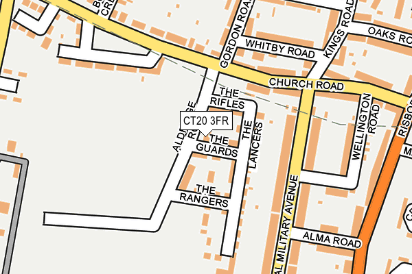 CT20 3FR map - OS OpenMap – Local (Ordnance Survey) CT20 3FR map - OS OpenMap – Local (Ordnance Survey)