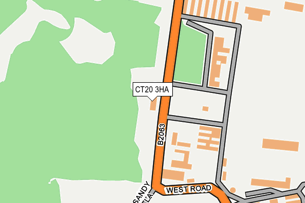 CT20 3HA map - OS OpenMap – Local (Ordnance Survey) CT20 3HA map - OS OpenMap – Local (Ordnance Survey)