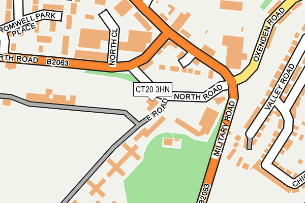 CT20 3HN map - OS OpenMap – Local (Ordnance Survey) CT20 3HN map - OS OpenMap – Local (Ordnance Survey)