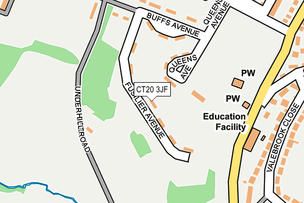 CT20 3JF map - OS OpenMap – Local (Ordnance Survey) CT20 3JF map - OS OpenMap – Local (Ordnance Survey)