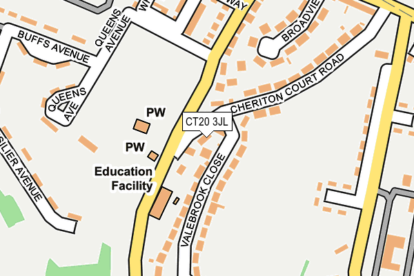 CT20 3JL map - OS OpenMap – Local (Ordnance Survey) CT20 3JL map - OS OpenMap – Local (Ordnance Survey)