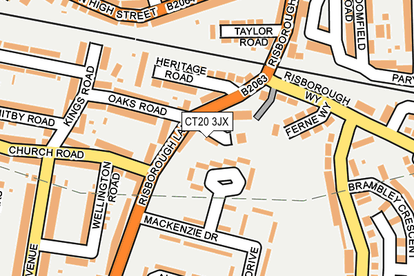 CT20 3JX map - OS OpenMap – Local (Ordnance Survey) CT20 3JX map - OS OpenMap – Local (Ordnance Survey)