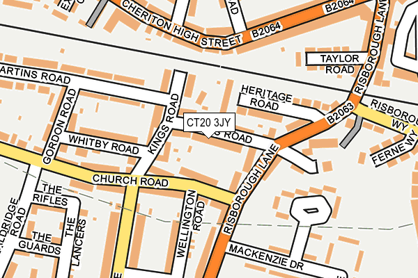 CT20 3JY map - OS OpenMap – Local (Ordnance Survey) CT20 3JY map - OS OpenMap – Local (Ordnance Survey)