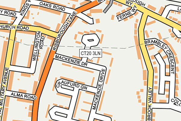 CT20 3LN map - OS OpenMap – Local (Ordnance Survey) CT20 3LN map - OS OpenMap – Local (Ordnance Survey)