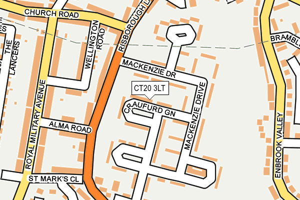 CT20 3LT map - OS OpenMap – Local (Ordnance Survey) CT20 3LT map - OS OpenMap – Local (Ordnance Survey)