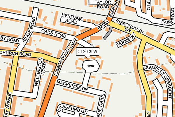 CT20 3LW map - OS OpenMap – Local (Ordnance Survey) CT20 3LW map - OS OpenMap – Local (Ordnance Survey)