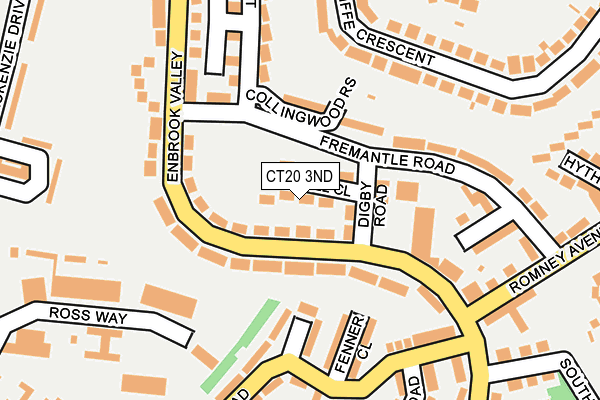 CT20 3ND map - OS OpenMap – Local (Ordnance Survey) CT20 3ND map - OS OpenMap – Local (Ordnance Survey)