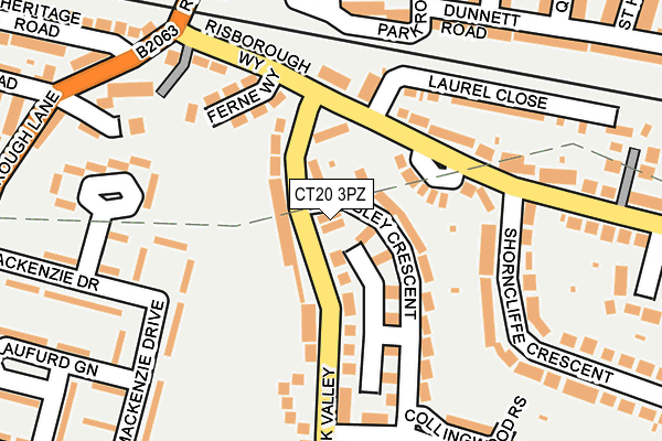 CT20 3PZ map - OS OpenMap – Local (Ordnance Survey) CT20 3PZ map - OS OpenMap – Local (Ordnance Survey)