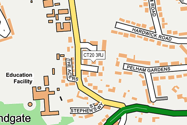CT20 3RJ map - OS OpenMap – Local (Ordnance Survey) CT20 3RJ map - OS OpenMap – Local (Ordnance Survey)