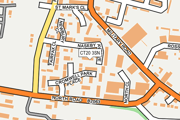 CT20 3SN map - OS OpenMap – Local (Ordnance Survey) CT20 3SN map - OS OpenMap – Local (Ordnance Survey)