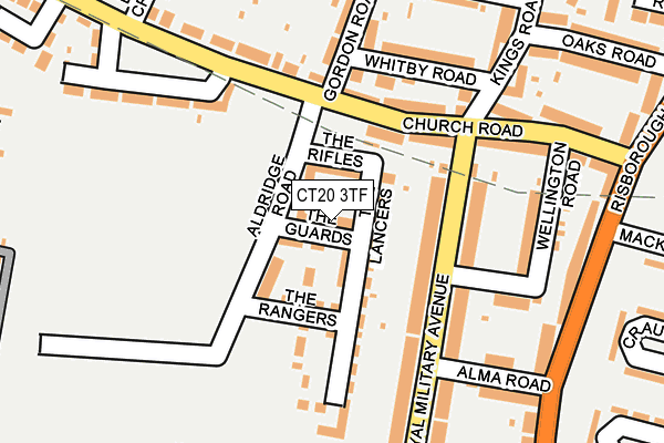 CT20 3TF map - OS OpenMap – Local (Ordnance Survey) CT20 3TF map - OS OpenMap – Local (Ordnance Survey)