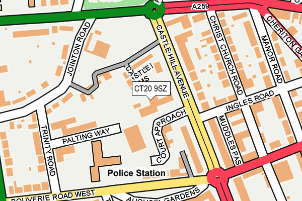 CT20 9SZ map - OS OpenMap – Local (Ordnance Survey) CT20 9SZ map - OS OpenMap – Local (Ordnance Survey)