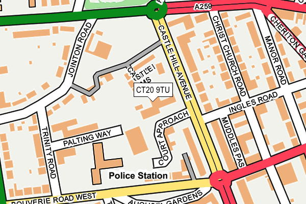CT20 9TU map - OS OpenMap – Local (Ordnance Survey) CT20 9TU map - OS OpenMap – Local (Ordnance Survey)
