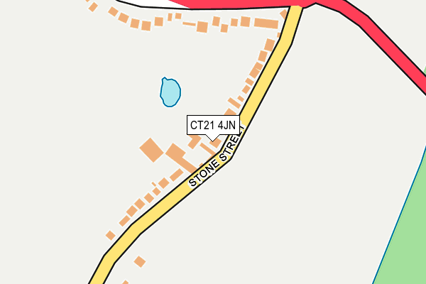 CT21 4JN map - OS OpenMap – Local (Ordnance Survey) CT21 4JN map - OS OpenMap – Local (Ordnance Survey)