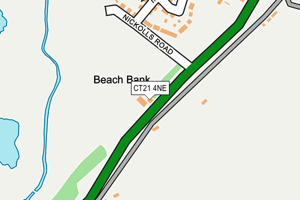 CT21 4NE map - OS OpenMap – Local (Ordnance Survey) CT21 4NE map - OS OpenMap – Local (Ordnance Survey)