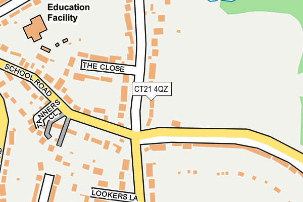 CT21 4QZ map - OS OpenMap – Local (Ordnance Survey) CT21 4QZ map - OS OpenMap – Local (Ordnance Survey)