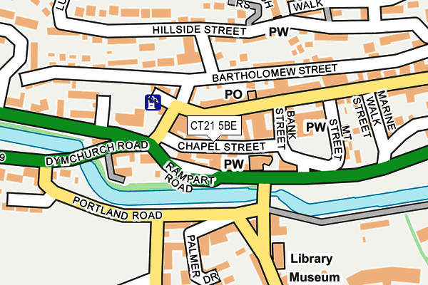 CT21 5BE map - OS OpenMap – Local (Ordnance Survey) CT21 5BE map - OS OpenMap – Local (Ordnance Survey)