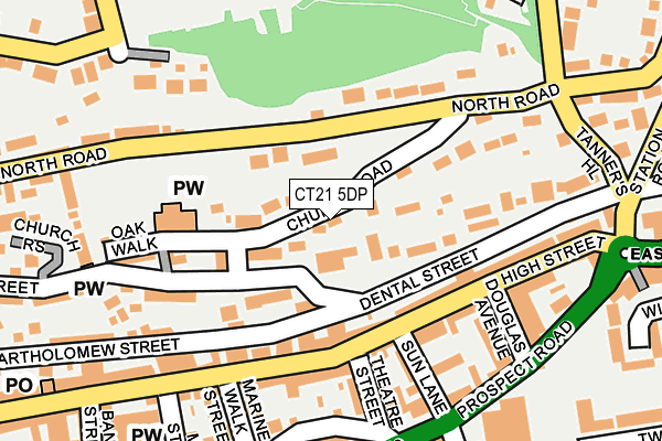 CT21 5DP map - OS OpenMap – Local (Ordnance Survey) CT21 5DP map - OS OpenMap – Local (Ordnance Survey)