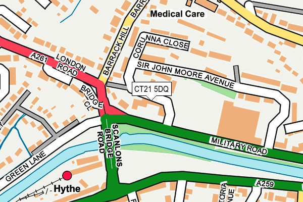 CT21 5DQ map - OS OpenMap – Local (Ordnance Survey) CT21 5DQ map - OS OpenMap – Local (Ordnance Survey)