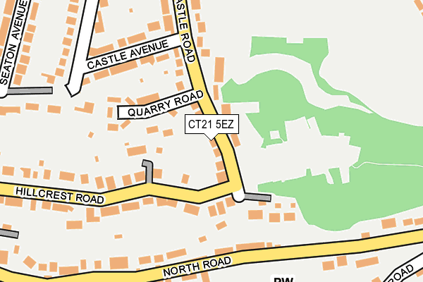 CT21 5EZ map - OS OpenMap – Local (Ordnance Survey) CT21 5EZ map - OS OpenMap – Local (Ordnance Survey)