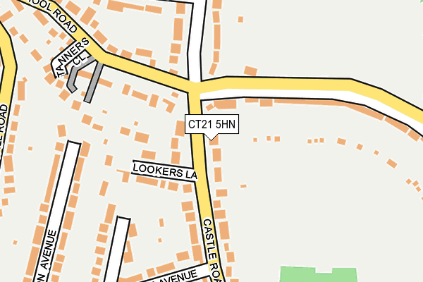 CT21 5HN map - OS OpenMap – Local (Ordnance Survey) CT21 5HN map - OS OpenMap – Local (Ordnance Survey)