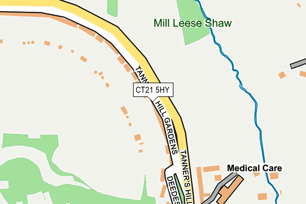 CT21 5HY map - OS OpenMap – Local (Ordnance Survey)