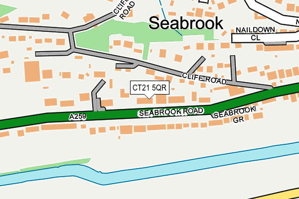 CT21 5QR map - OS OpenMap – Local (Ordnance Survey) CT21 5QR map - OS OpenMap – Local (Ordnance Survey)