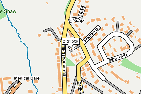 CT21 5XR map - OS OpenMap – Local (Ordnance Survey) CT21 5XR map - OS OpenMap – Local (Ordnance Survey)