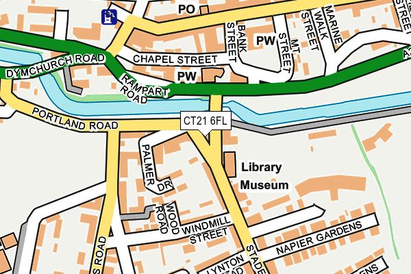 CT21 6FL map - OS OpenMap – Local (Ordnance Survey) CT21 6FL map - OS OpenMap – Local (Ordnance Survey)