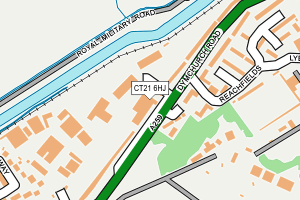 CT21 6HJ map - OS OpenMap – Local (Ordnance Survey) CT21 6HJ map - OS OpenMap – Local (Ordnance Survey)