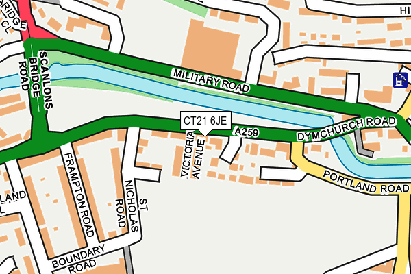 CT21 6JE map - OS OpenMap – Local (Ordnance Survey) CT21 6JE map - OS OpenMap – Local (Ordnance Survey)