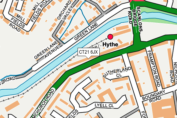 CT21 6JX map - OS OpenMap – Local (Ordnance Survey) CT21 6JX map - OS OpenMap – Local (Ordnance Survey)