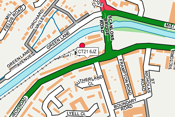 CT21 6JZ map - OS OpenMap – Local (Ordnance Survey) CT21 6JZ map - OS OpenMap – Local (Ordnance Survey)