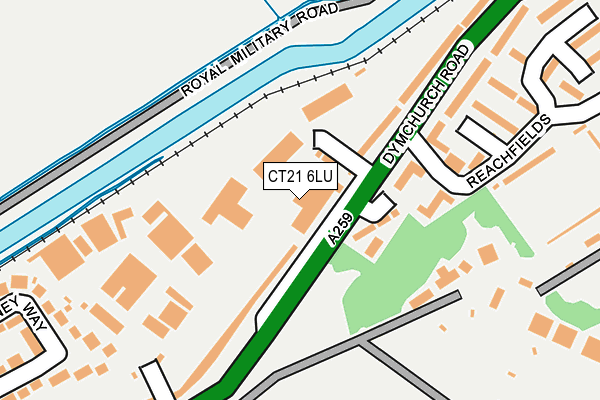 CT21 6LU map - OS OpenMap – Local (Ordnance Survey) CT21 6LU map - OS OpenMap – Local (Ordnance Survey)