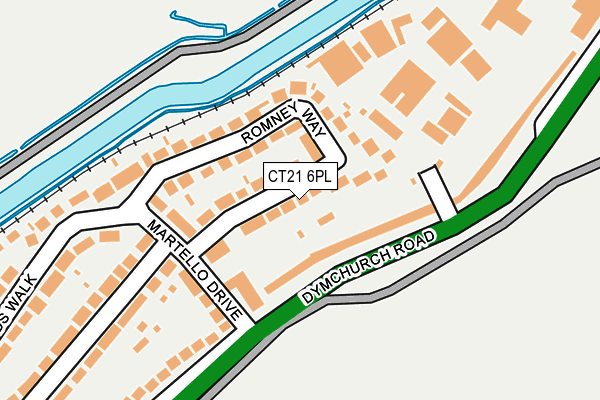CT21 6PL map - OS OpenMap – Local (Ordnance Survey) CT21 6PL map - OS OpenMap – Local (Ordnance Survey)
