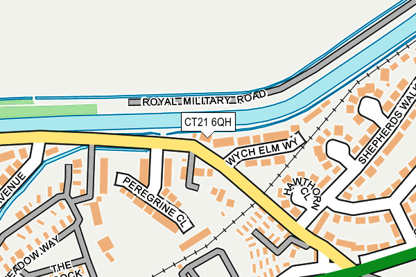 CT21 6QH map - OS OpenMap – Local (Ordnance Survey) CT21 6QH map - OS OpenMap – Local (Ordnance Survey)