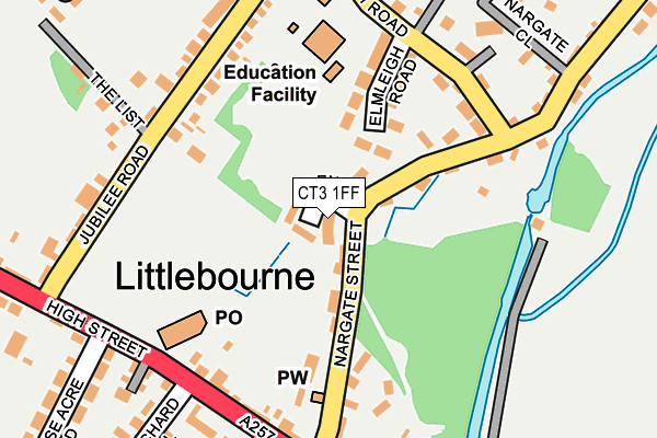 CT3 1FF map - OS OpenMap – Local (Ordnance Survey) CT3 1FF map - OS OpenMap – Local (Ordnance Survey)