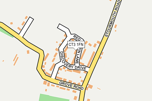 CT3 1FN map - OS OpenMap – Local (Ordnance Survey) CT3 1FN map - OS OpenMap – Local (Ordnance Survey)