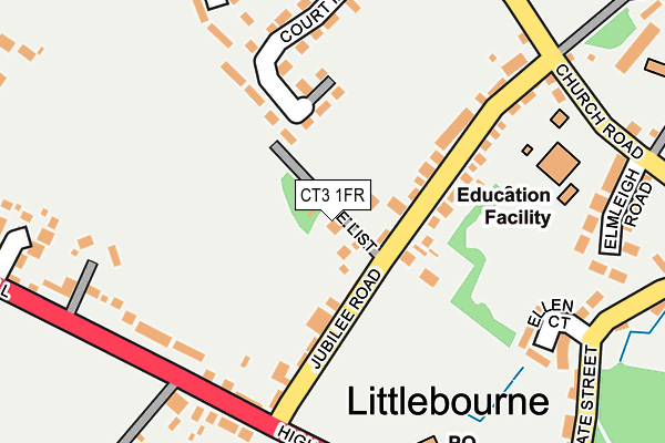 CT3 1FR map - OS OpenMap – Local (Ordnance Survey) CT3 1FR map - OS OpenMap – Local (Ordnance Survey)