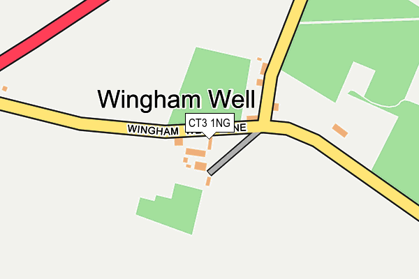 CT3 1NG map - OS OpenMap – Local (Ordnance Survey) CT3 1NG map - OS OpenMap – Local (Ordnance Survey)