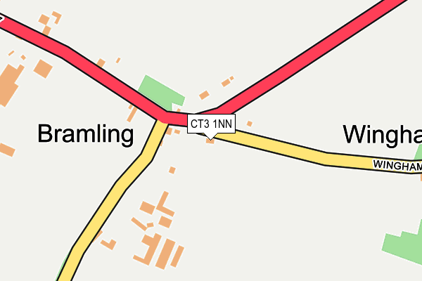 CT3 1NN map - OS OpenMap – Local (Ordnance Survey) CT3 1NN map - OS OpenMap – Local (Ordnance Survey)